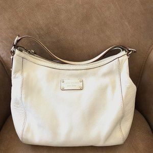 Kate Spade White Pebbled Leather Bag